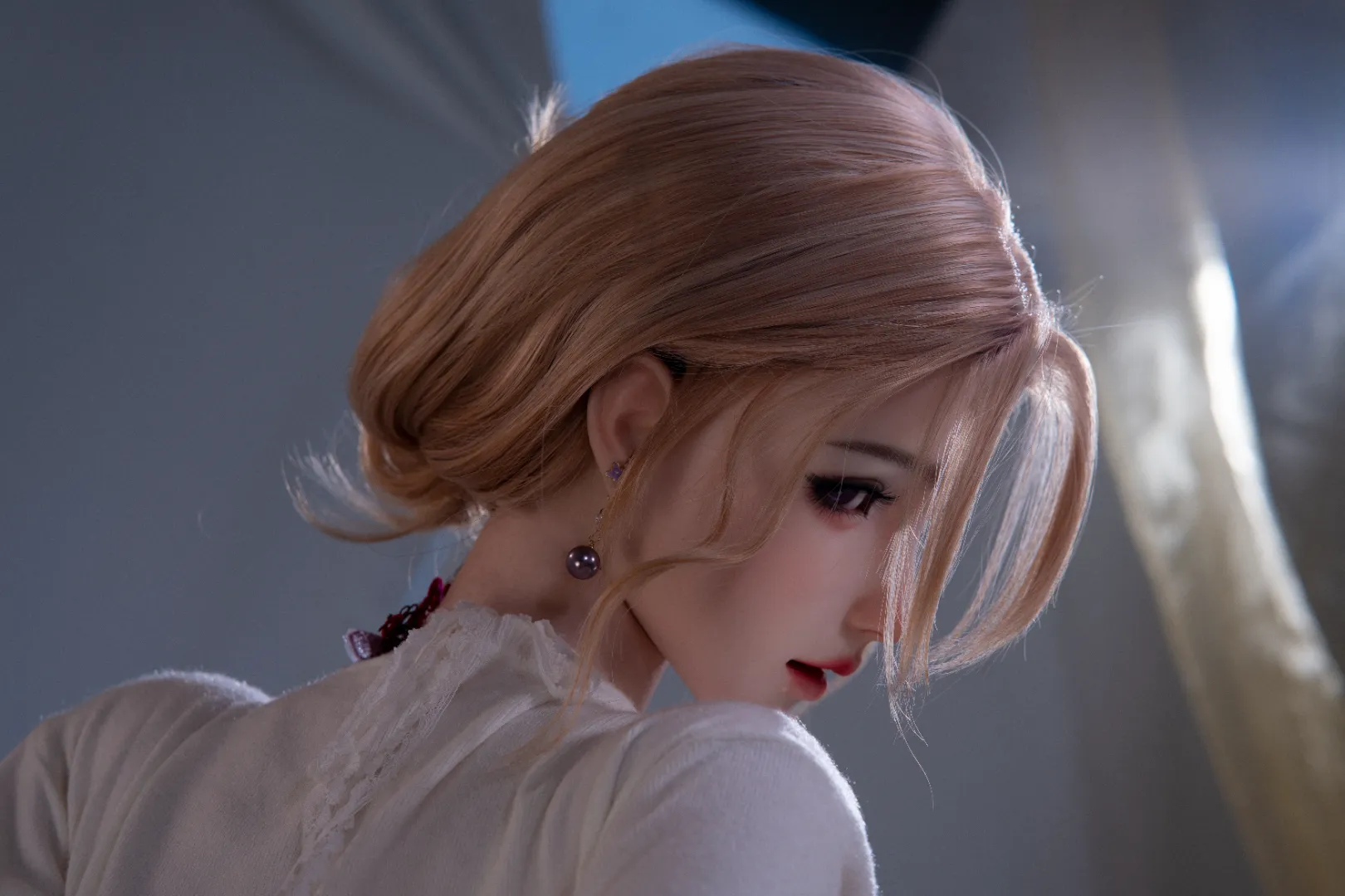 162cm (5ft4) E cup real skin texture silicone Sex Doll Enshio, ROS Head 126B